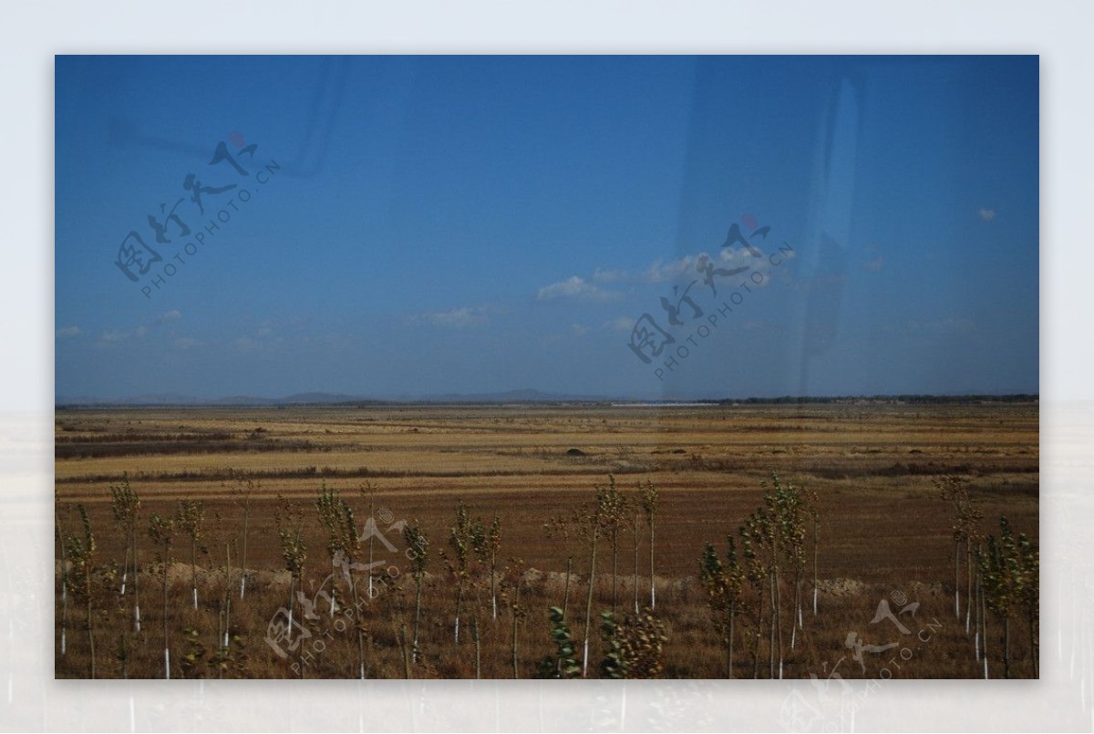 草原沿途风景图片