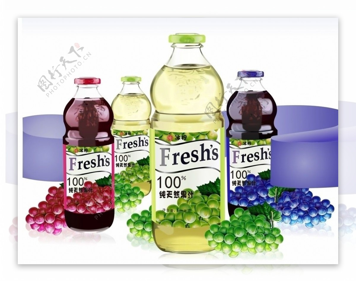纯天然果汁绿色饮品图片