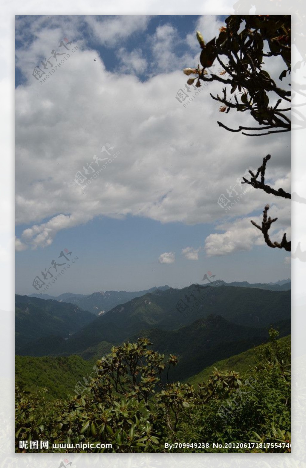 沣峪分水岭图片