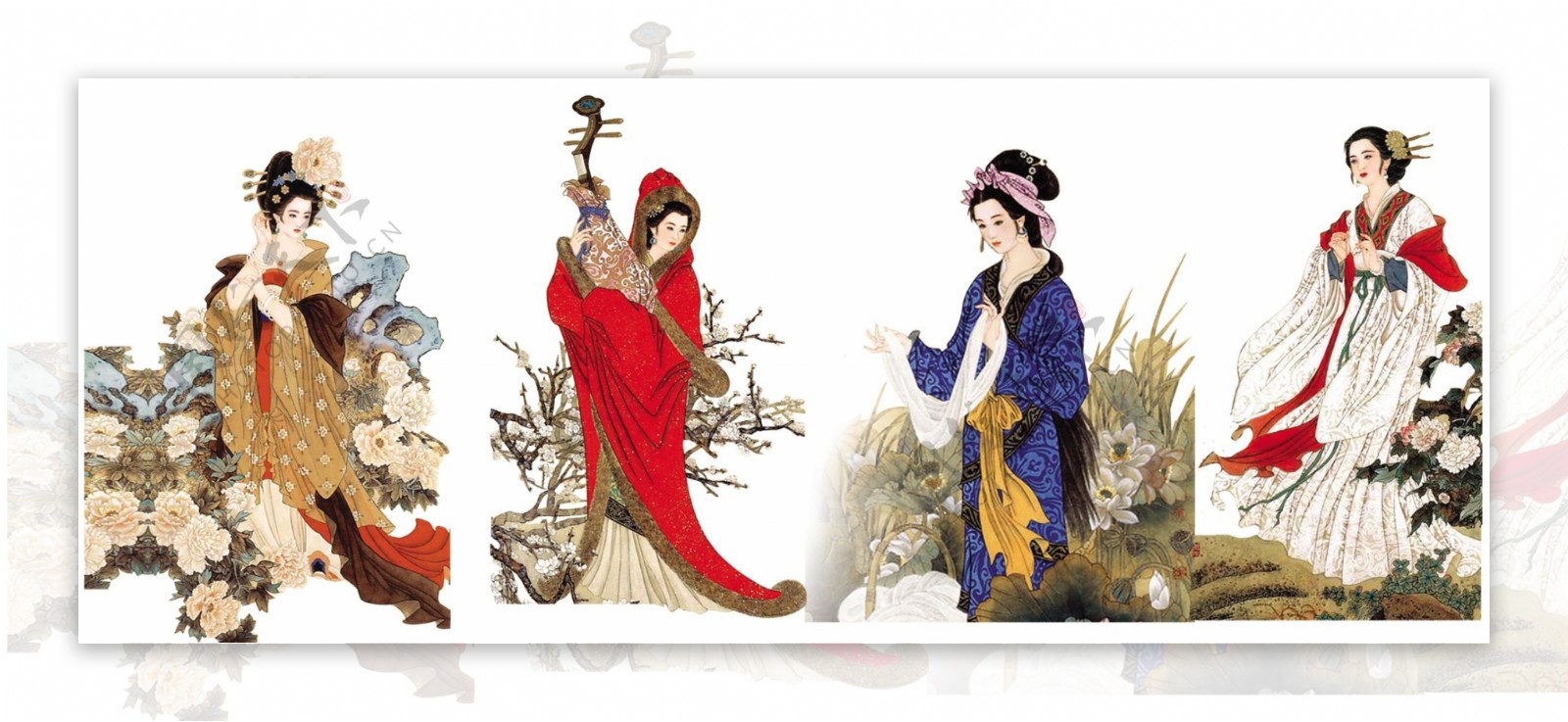 中国古代四大美女图图片