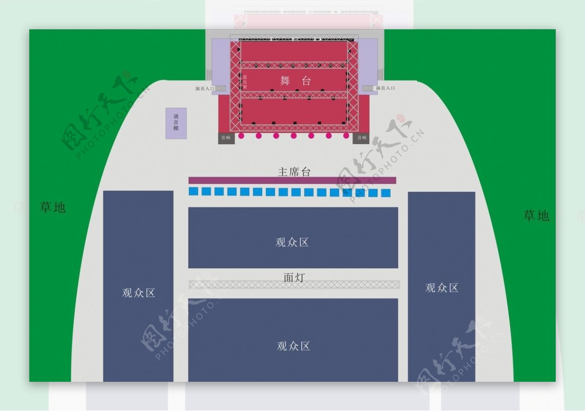 舞台平面设计图图片
