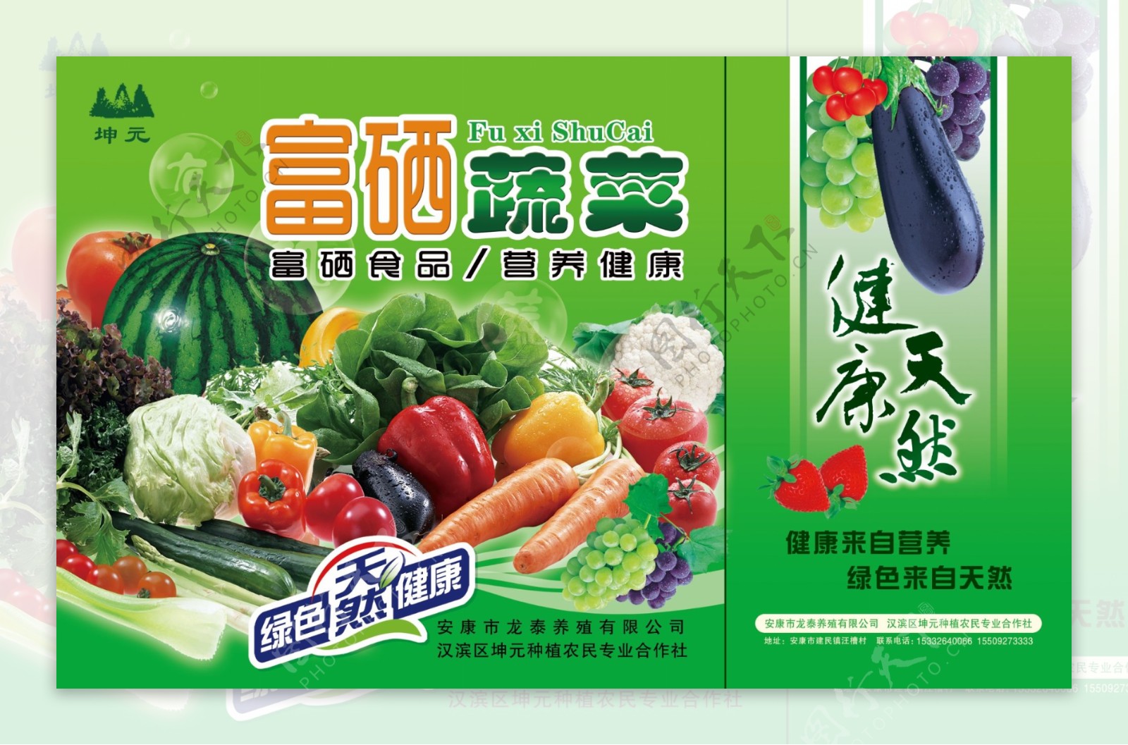 有机蔬菜包装图片