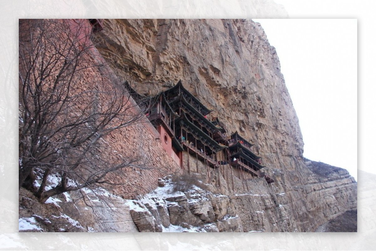 恒山悬空寺图片