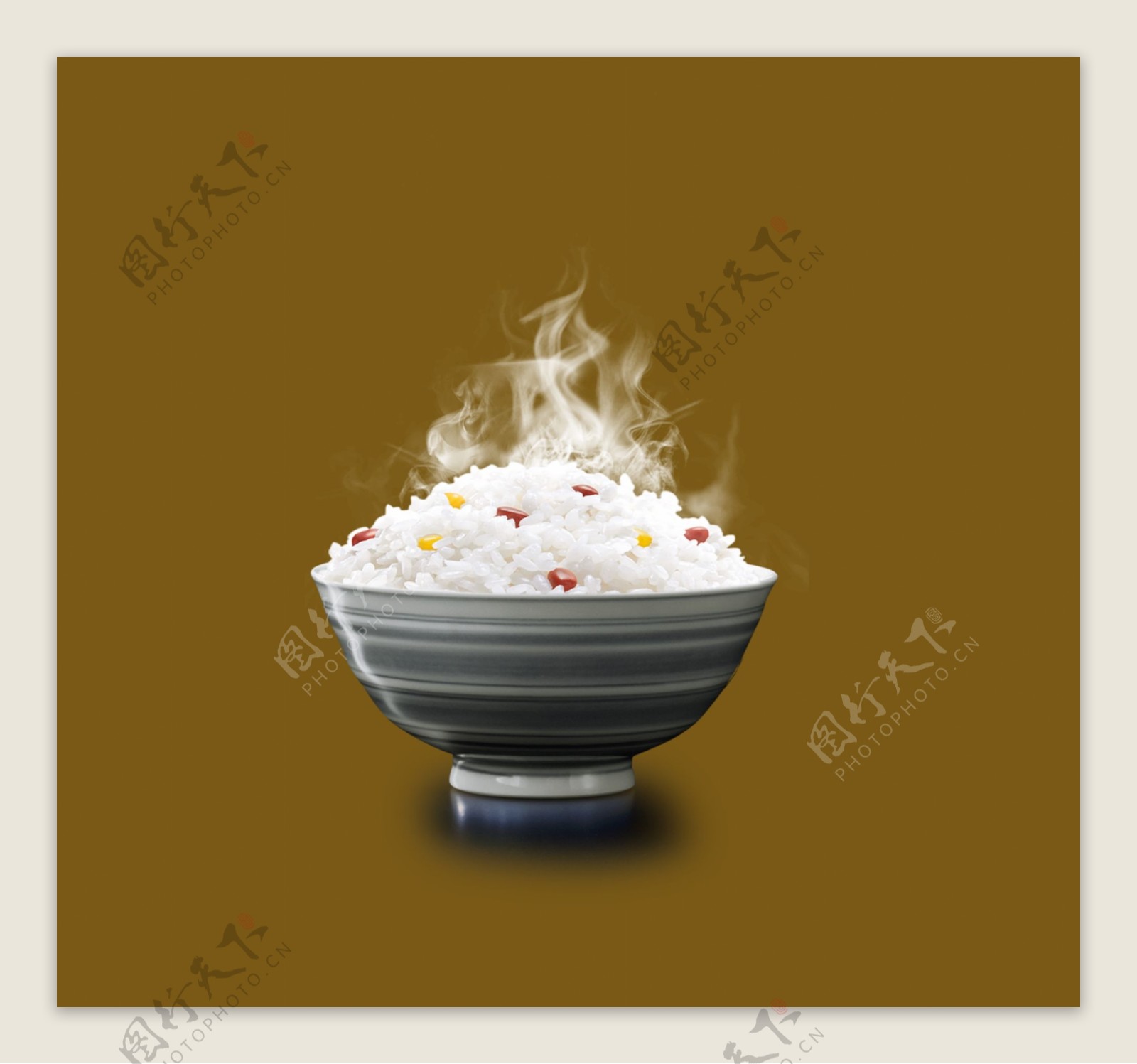 瓷碗米饭图片