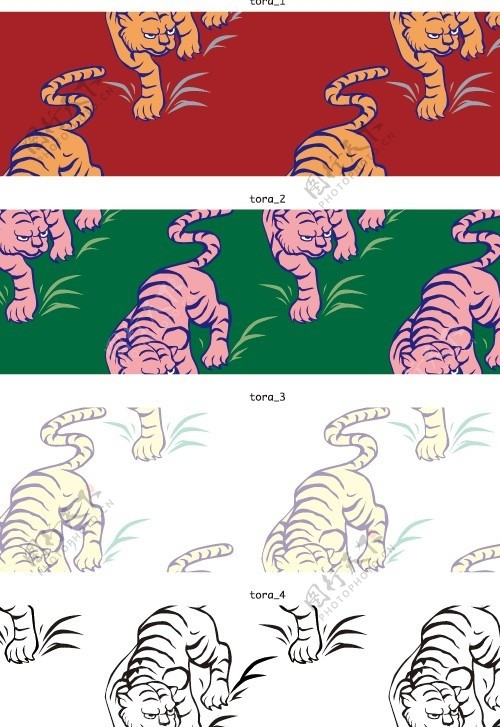 老虎花纹图片