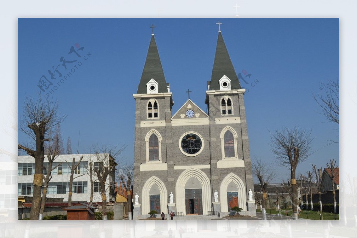 窑湾古镇教堂图片