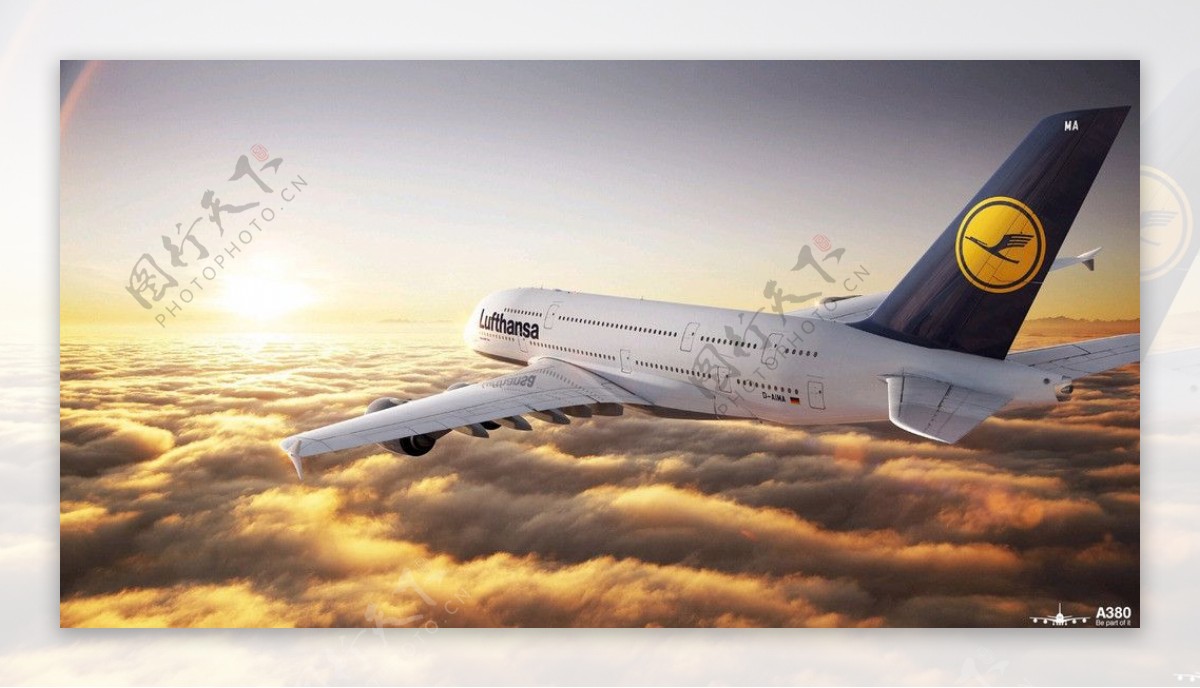 德国汉莎A380客机图片