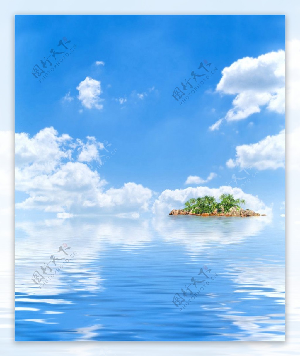 海上浮岛图片