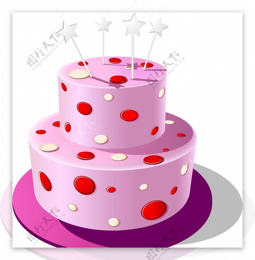 粉红蛋糕图片