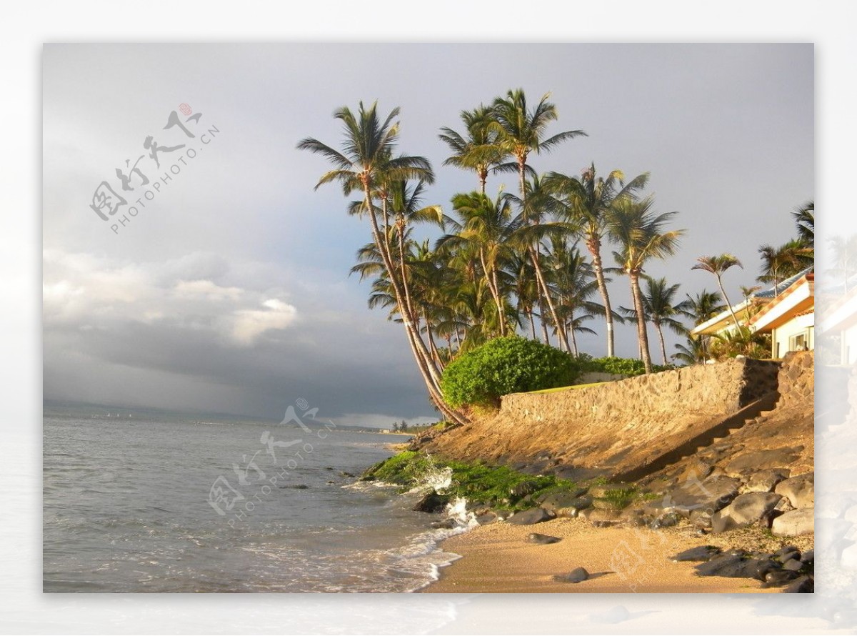 夏威夷海岸景色图片
