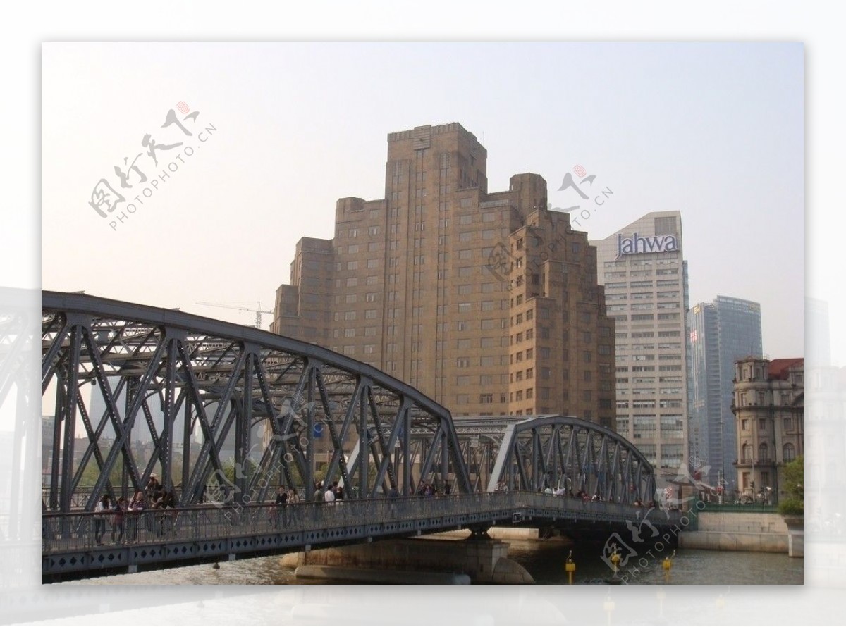 上海建筑外白渡桥上海大厦图片