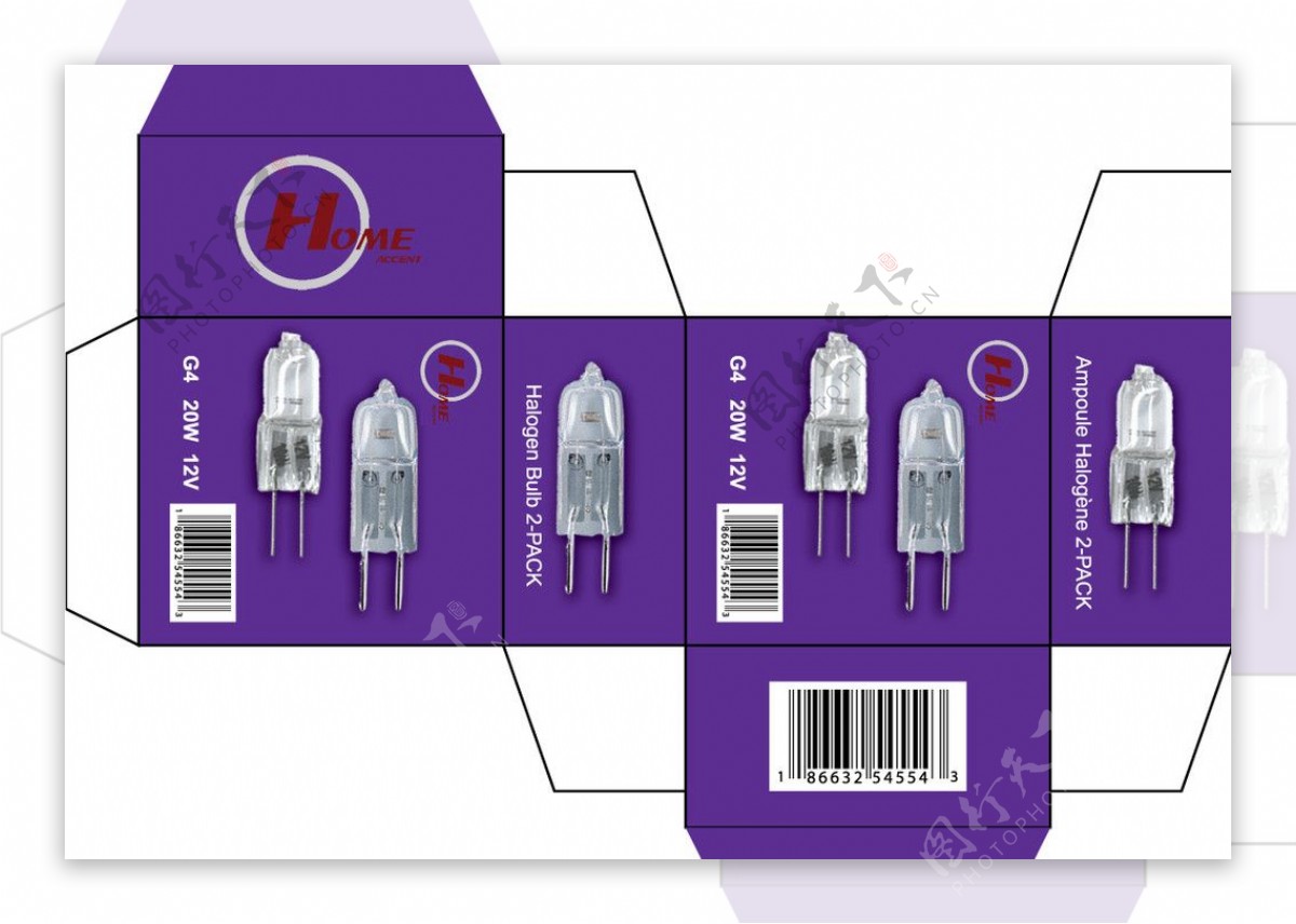 小灯泡的简单包装图片