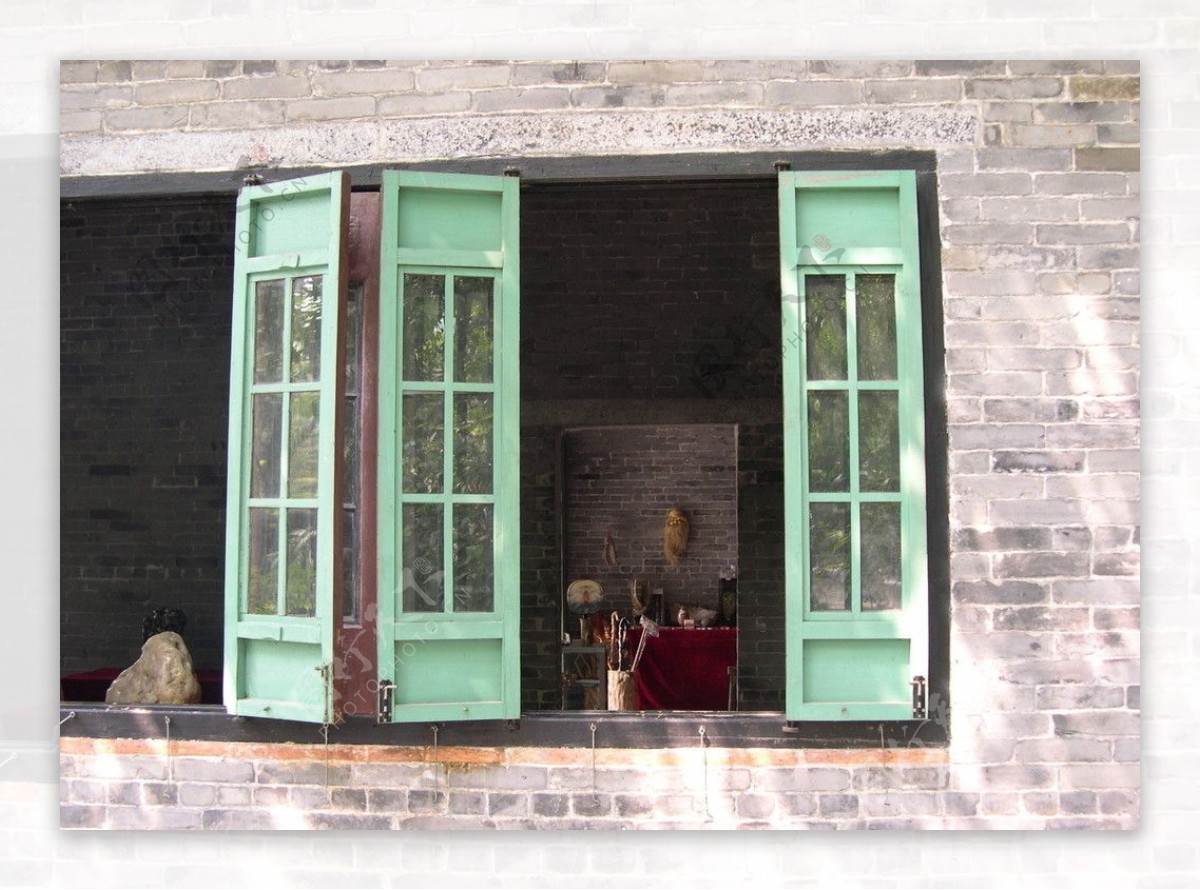 园林建筑窗户图片