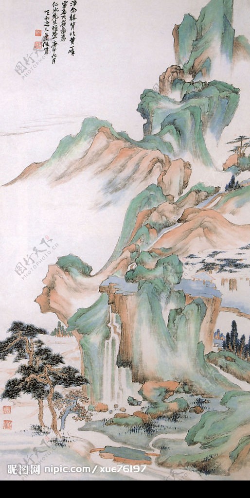 经典古代山水画图片