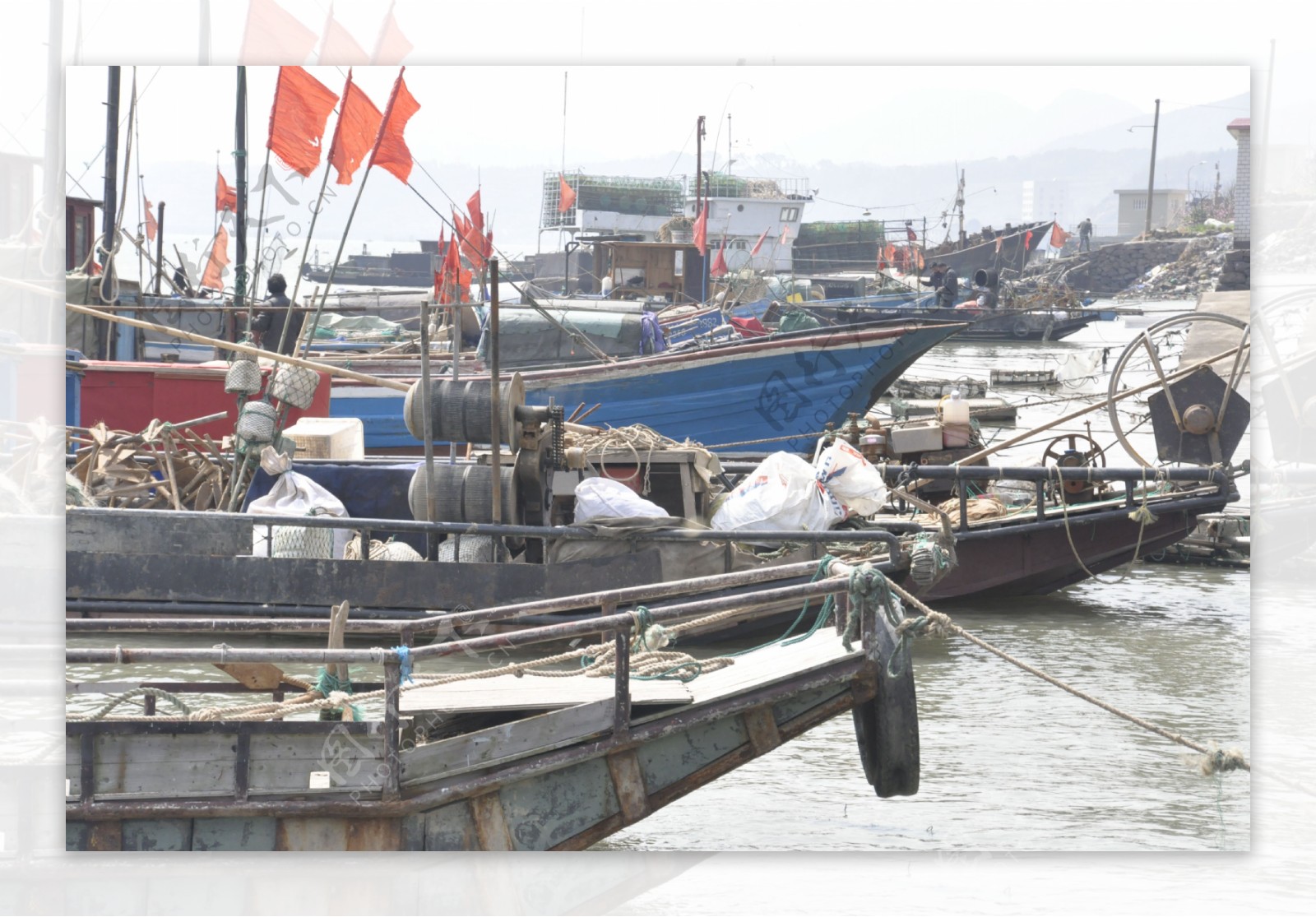 宁海码头渔船图片