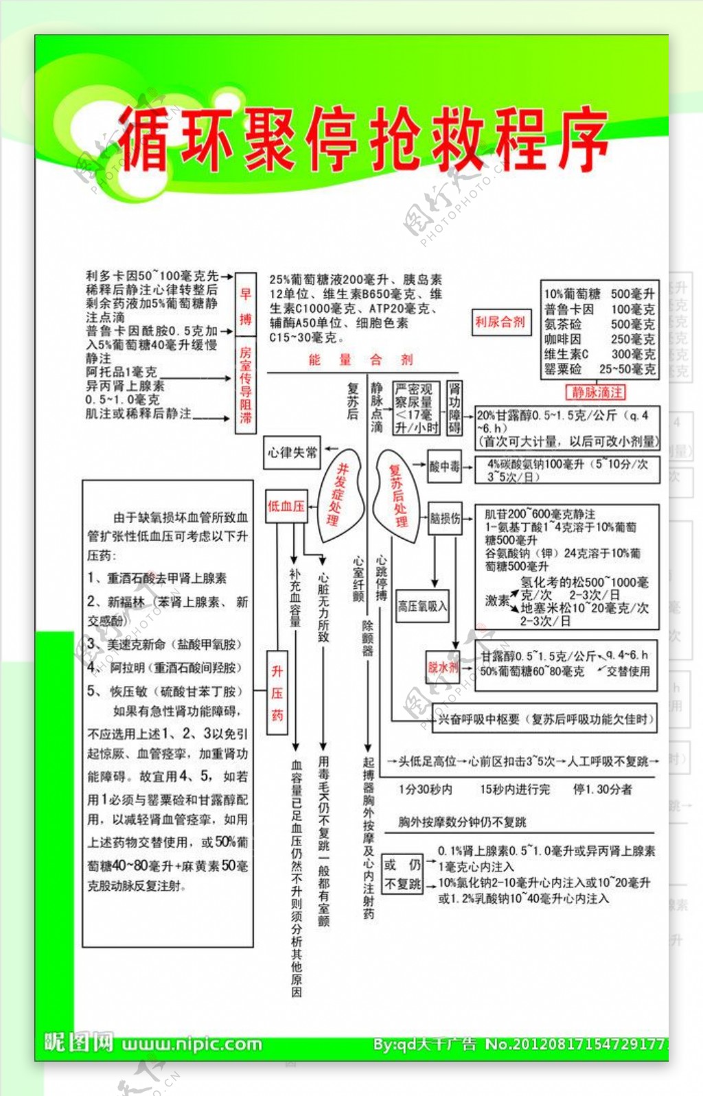 循环聚停抢救程序图片