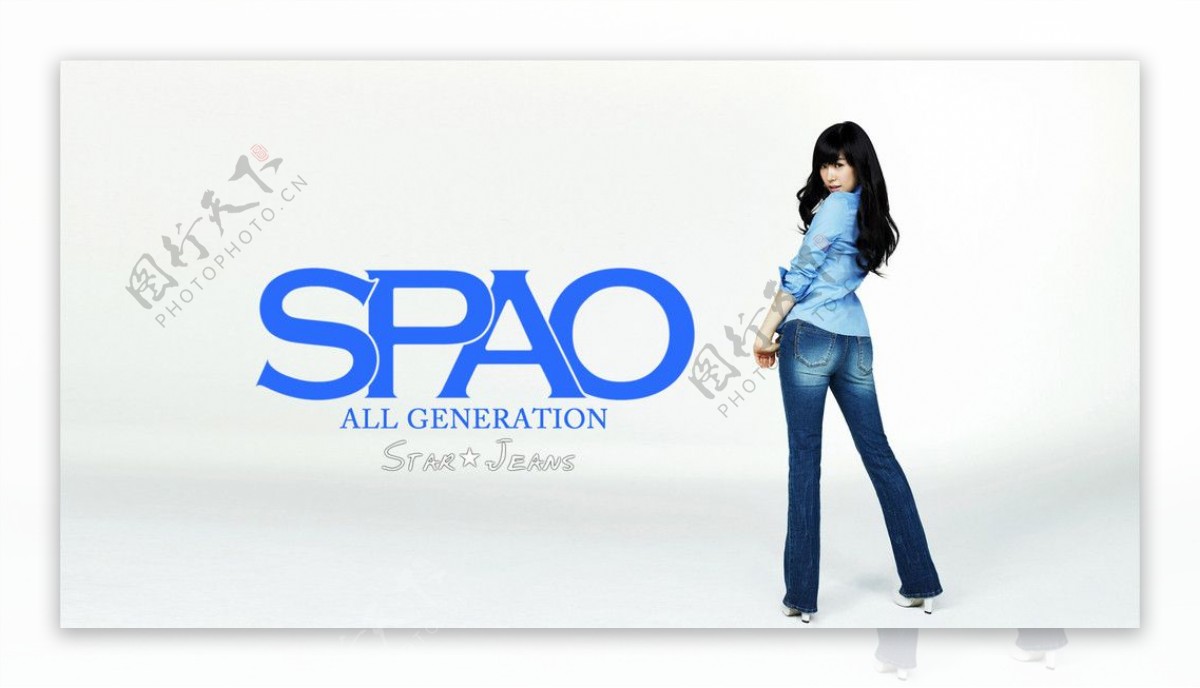 少女时代SPAO服装广告图片