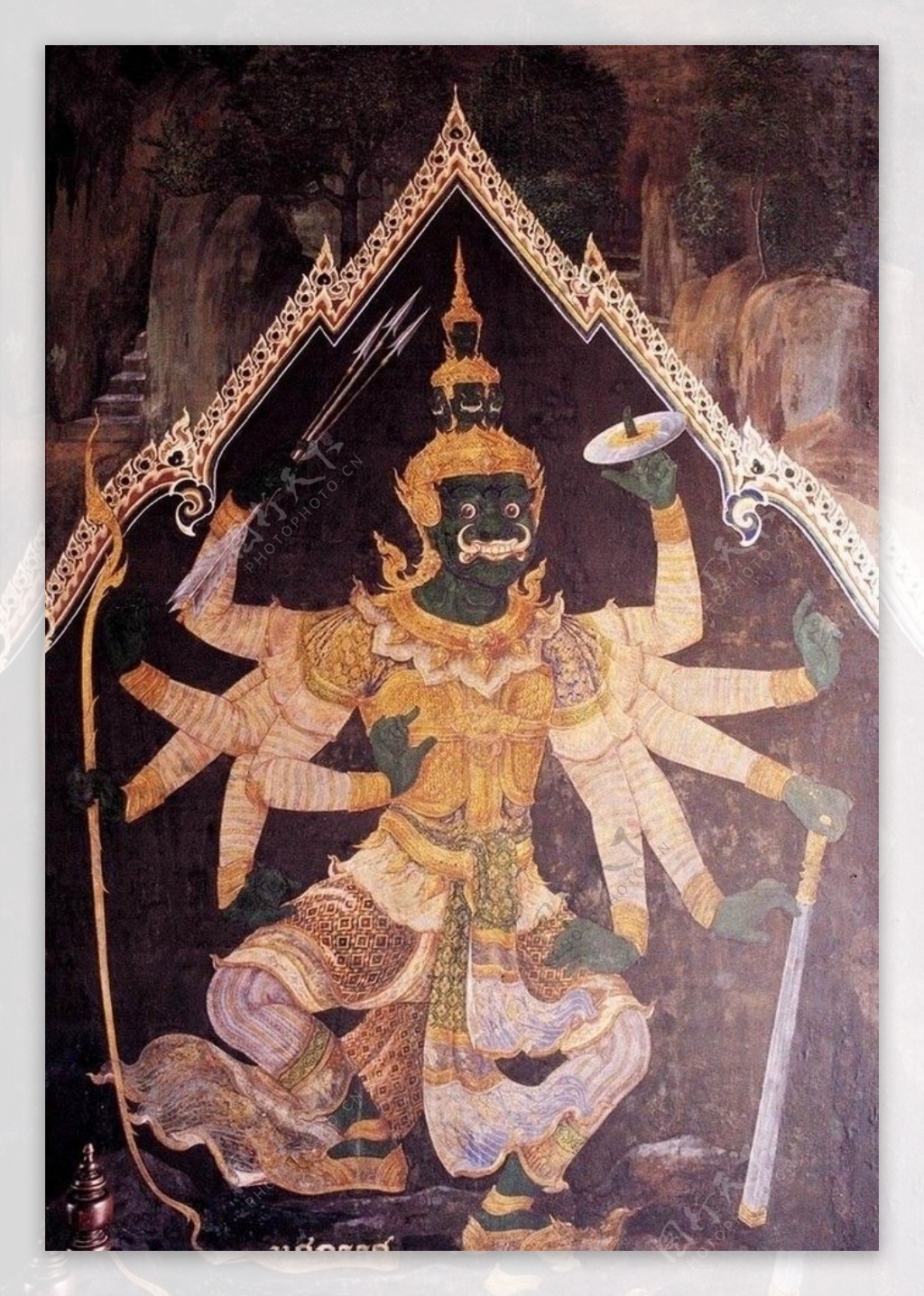 东南亚印度地区宗教及民间传说壁画100幅图片