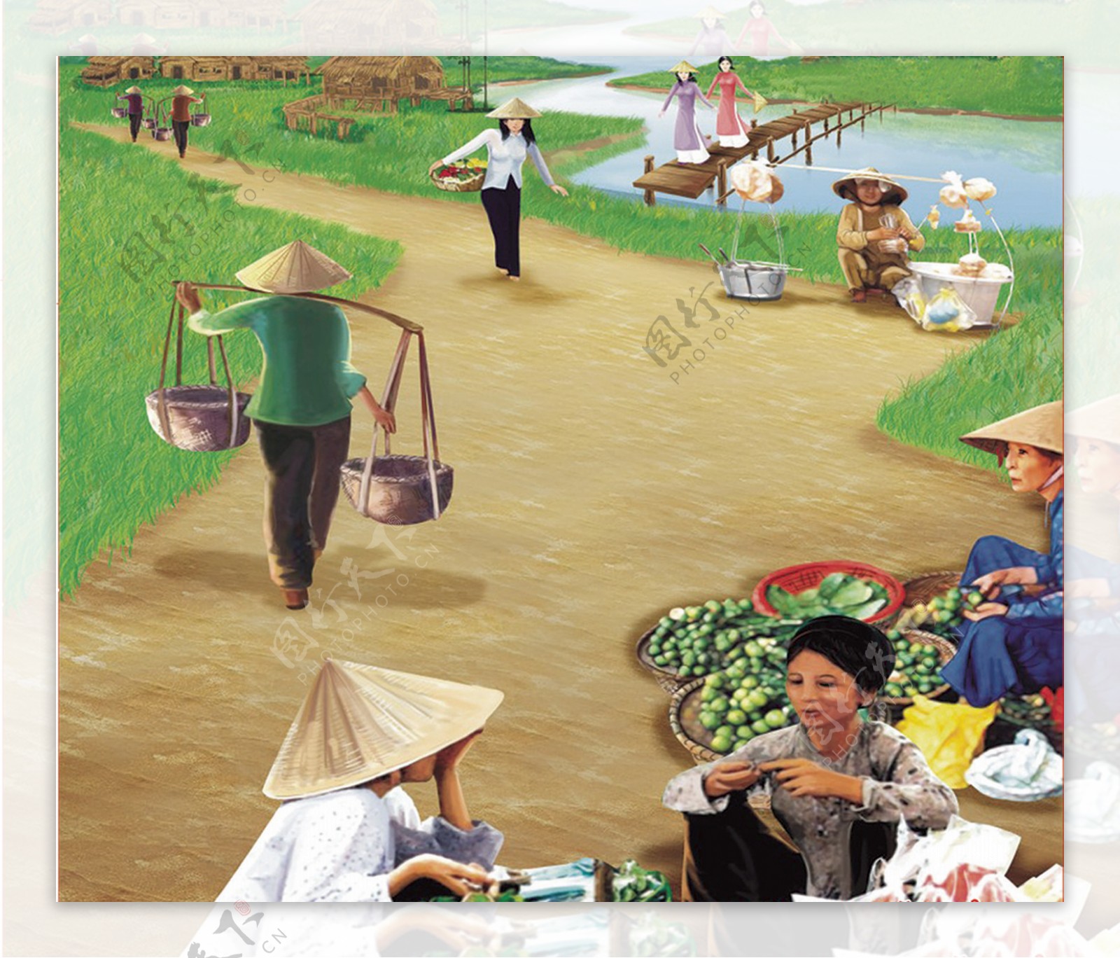 越南农家女图片