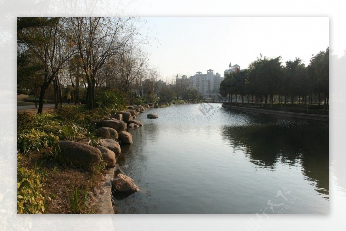 文华公园秋景图片