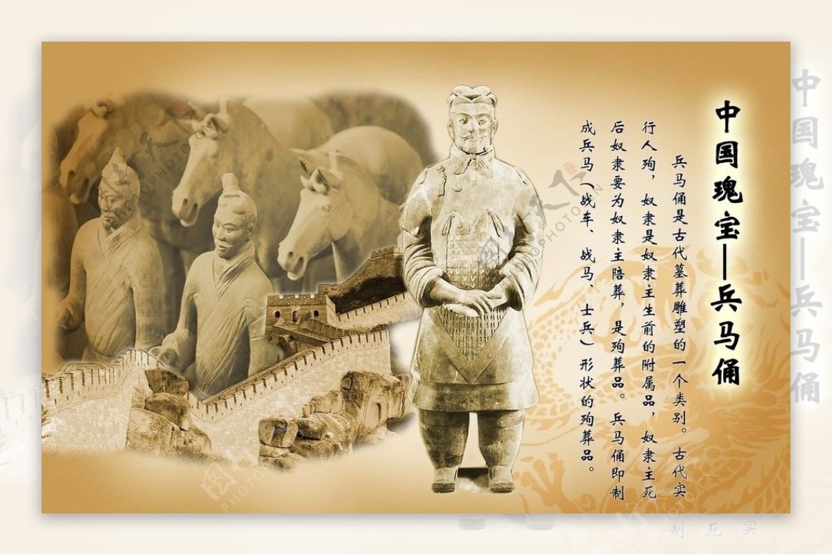 中国瑰宝兵马俑图片