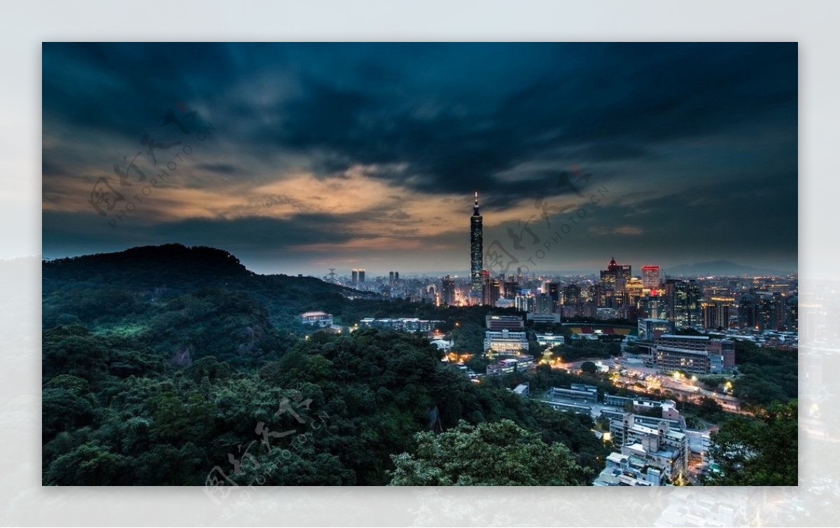 台湾夜景图片