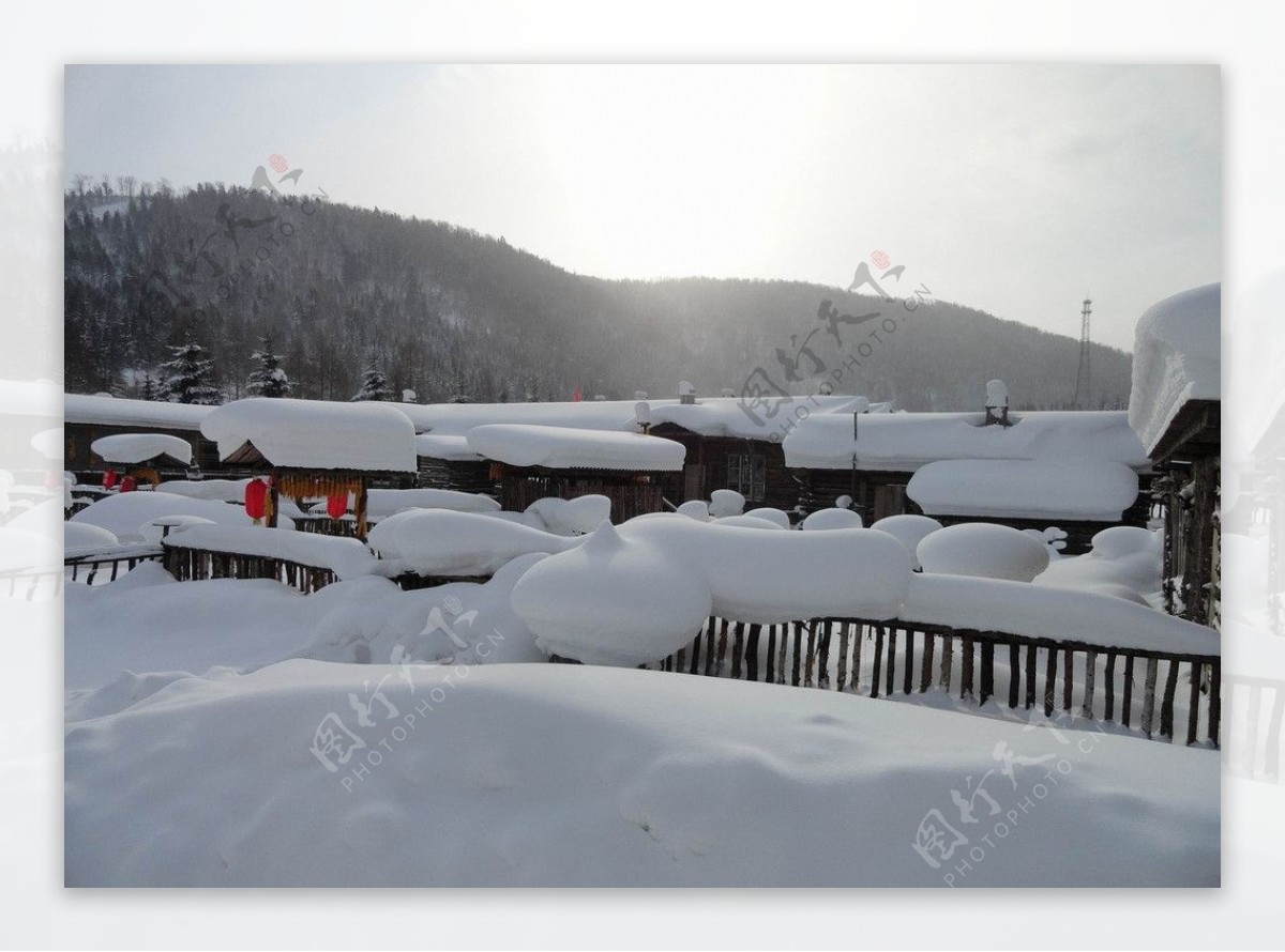中国雪乡风景图片