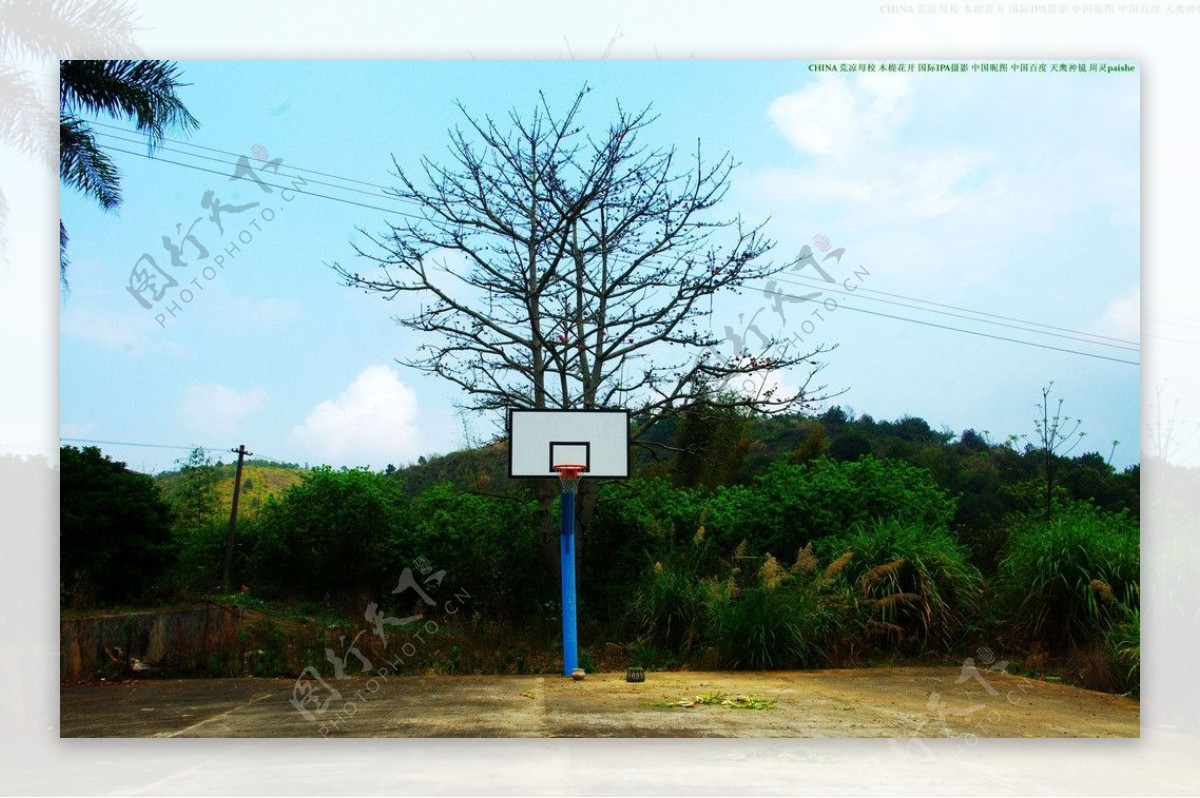梅县南口拔萃学校篮球场图片