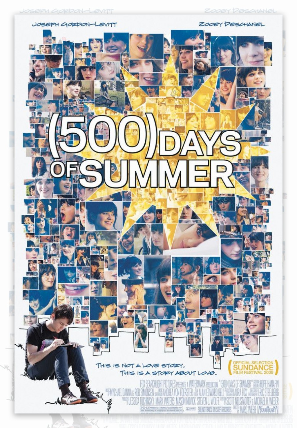 和莎莫的500天电影海报图片