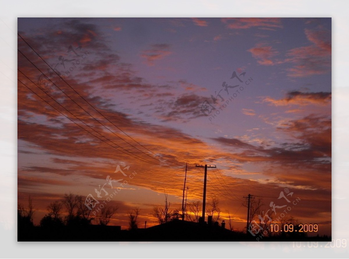 甘肃日落夕阳图片