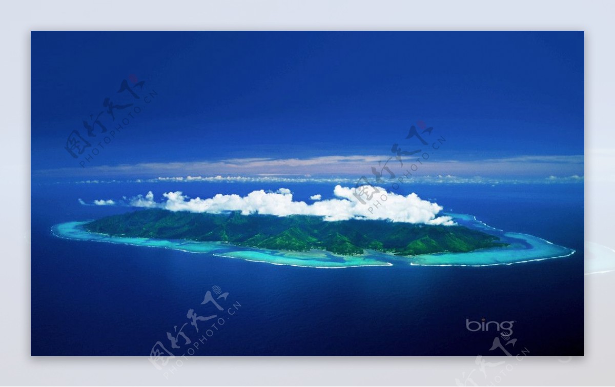 Windows7官方壁纸之波拉波拉岛图片