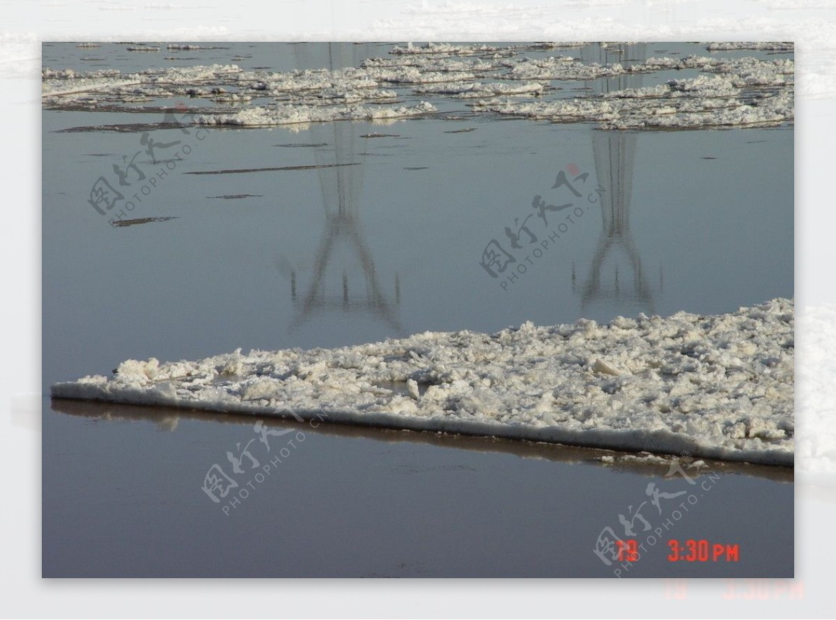 黄河冰凌图片