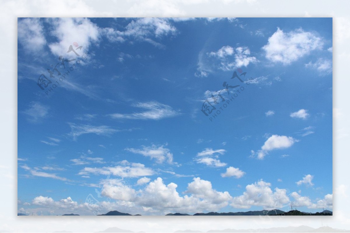 深圳天空云朵摄影图图片