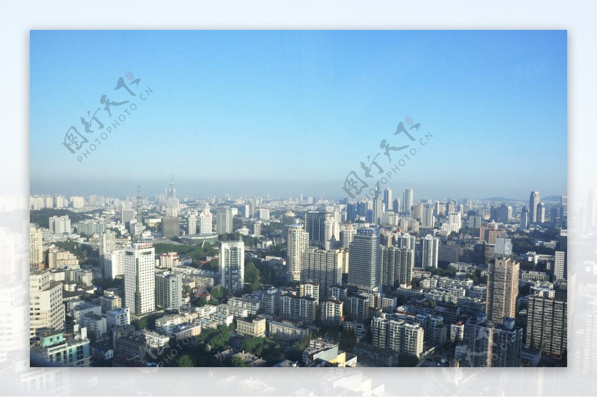 鸟瞰南京城图片