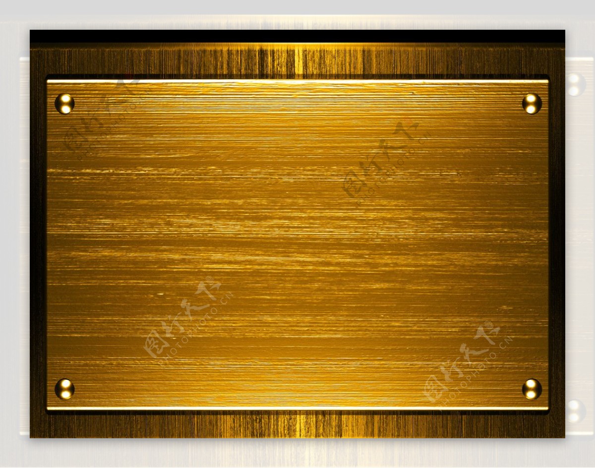 黄金金属板背景图片