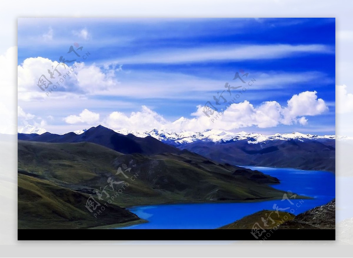 神山圣湖图片