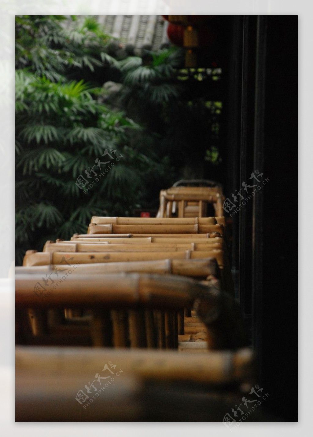 竹椅图片