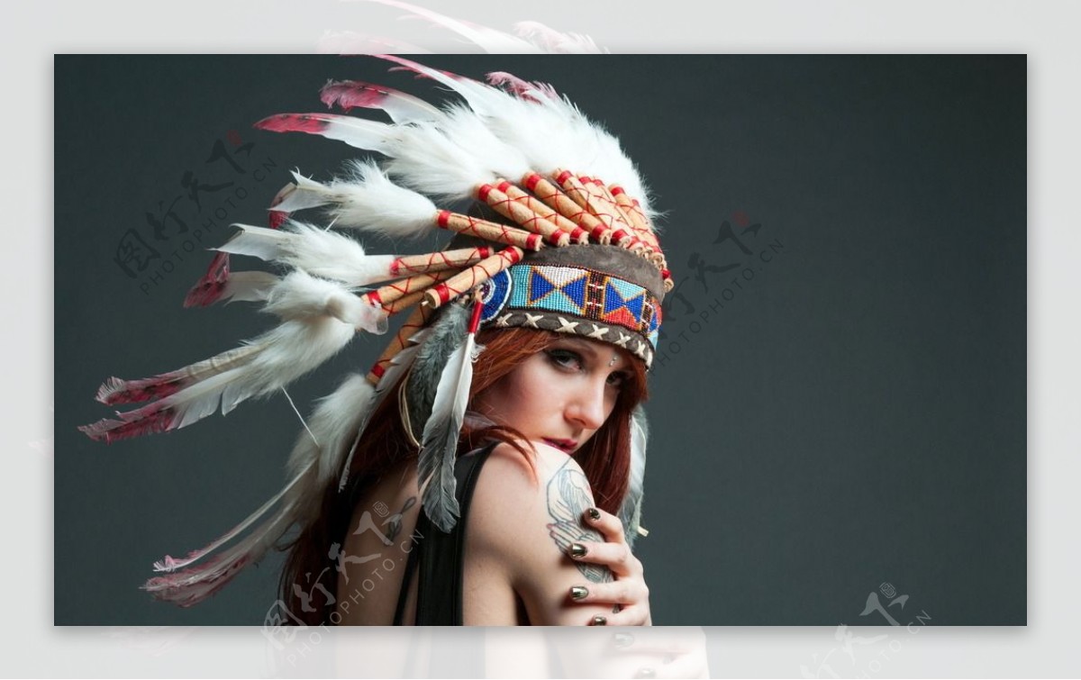 美国印第安性感女人图片