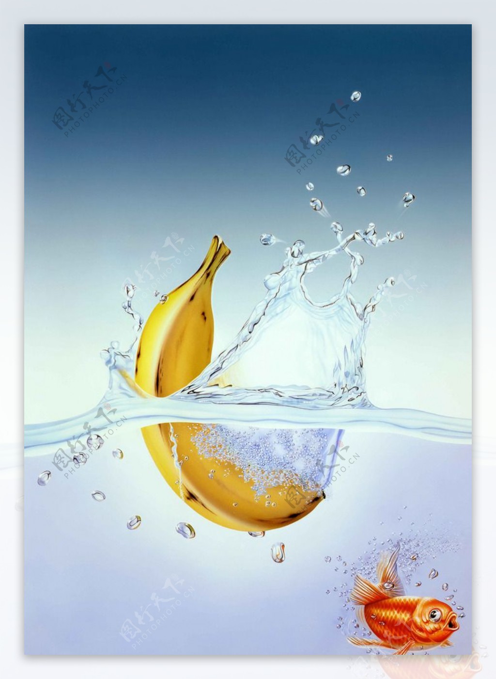 高清水花香蕉图片