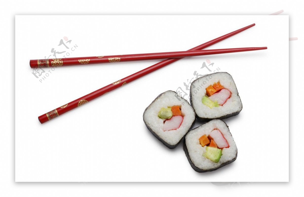 筷子寿司图片