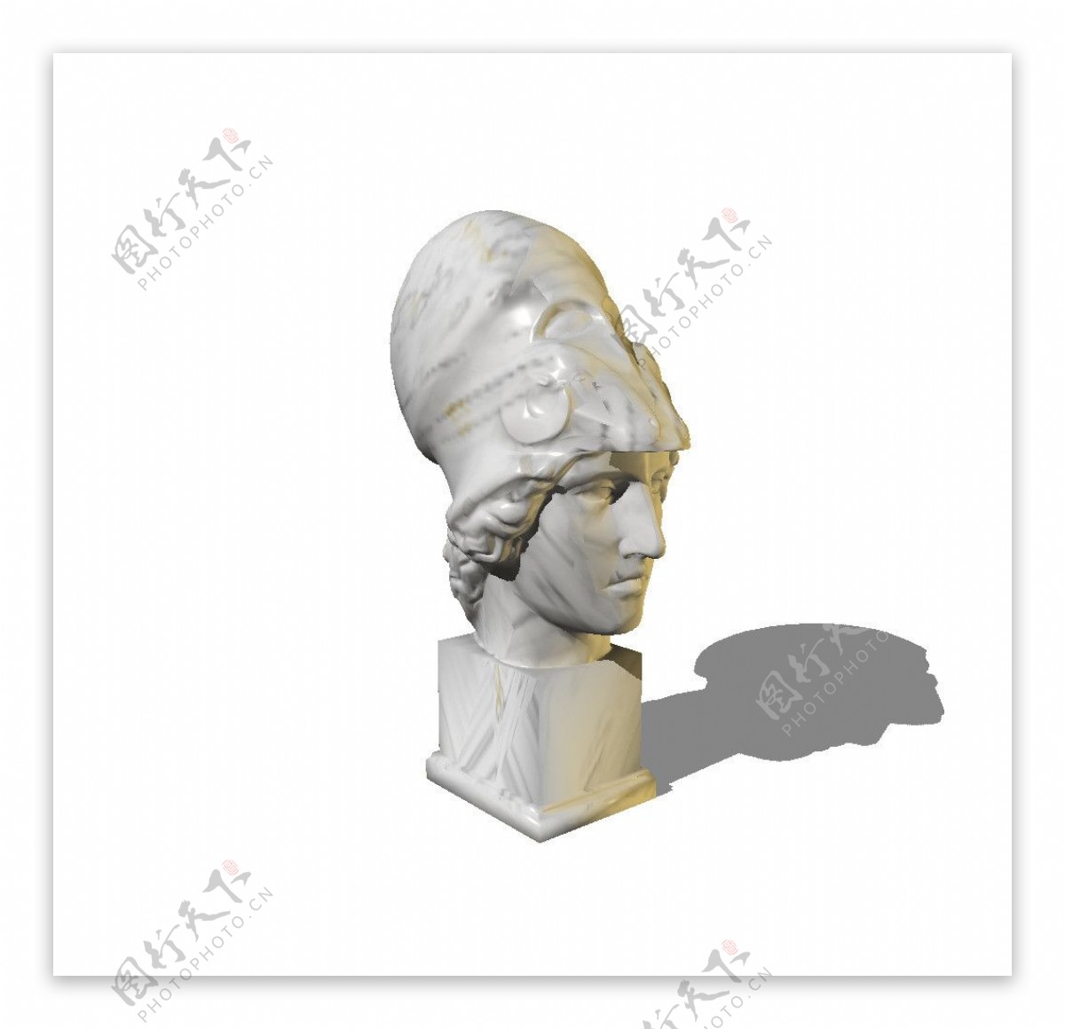 古罗马战士头像素描图片