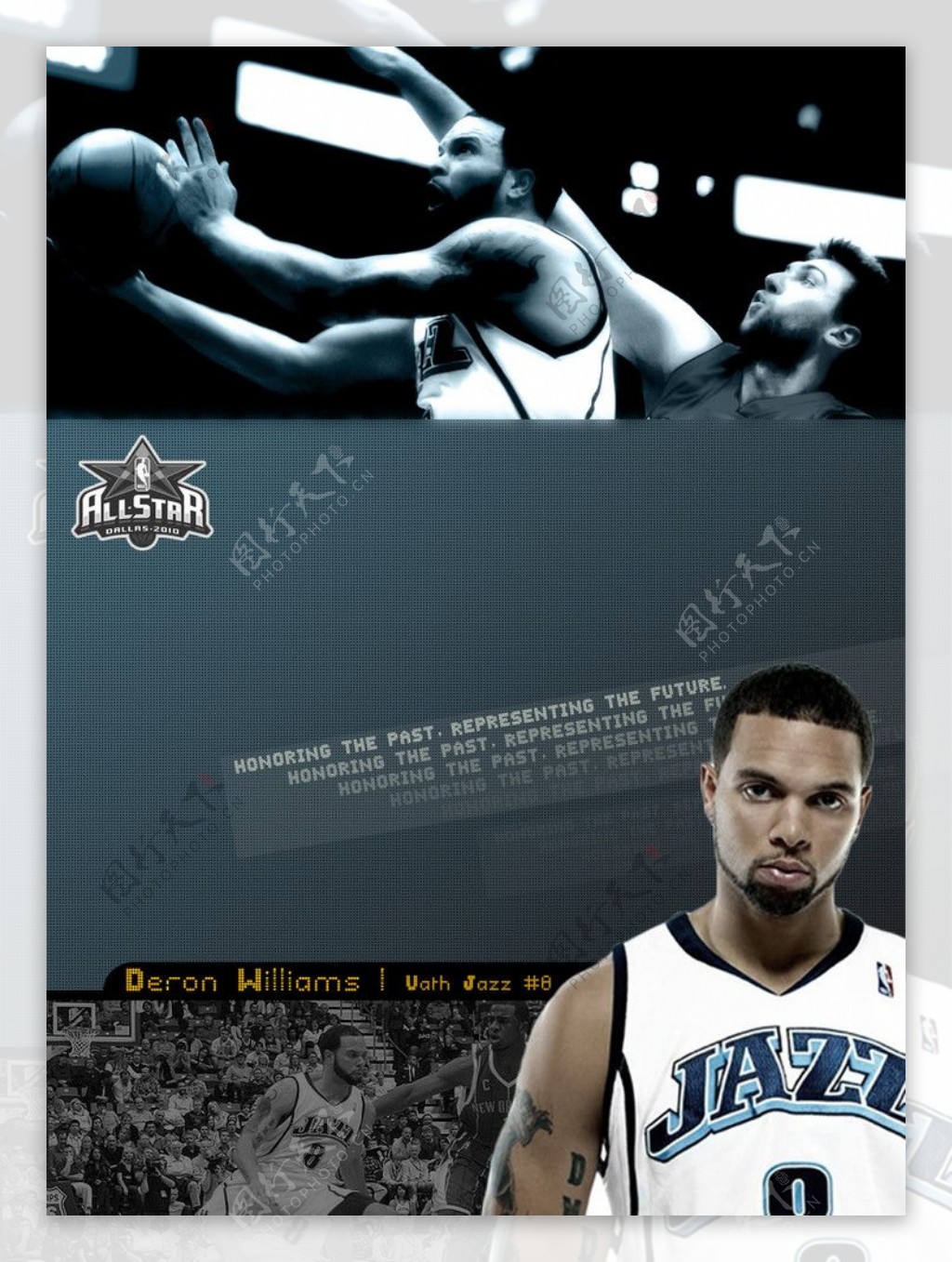 NBA爵士德隆图片