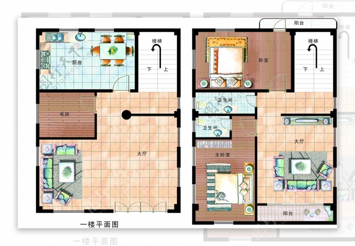 家庭平面规划布置图图片