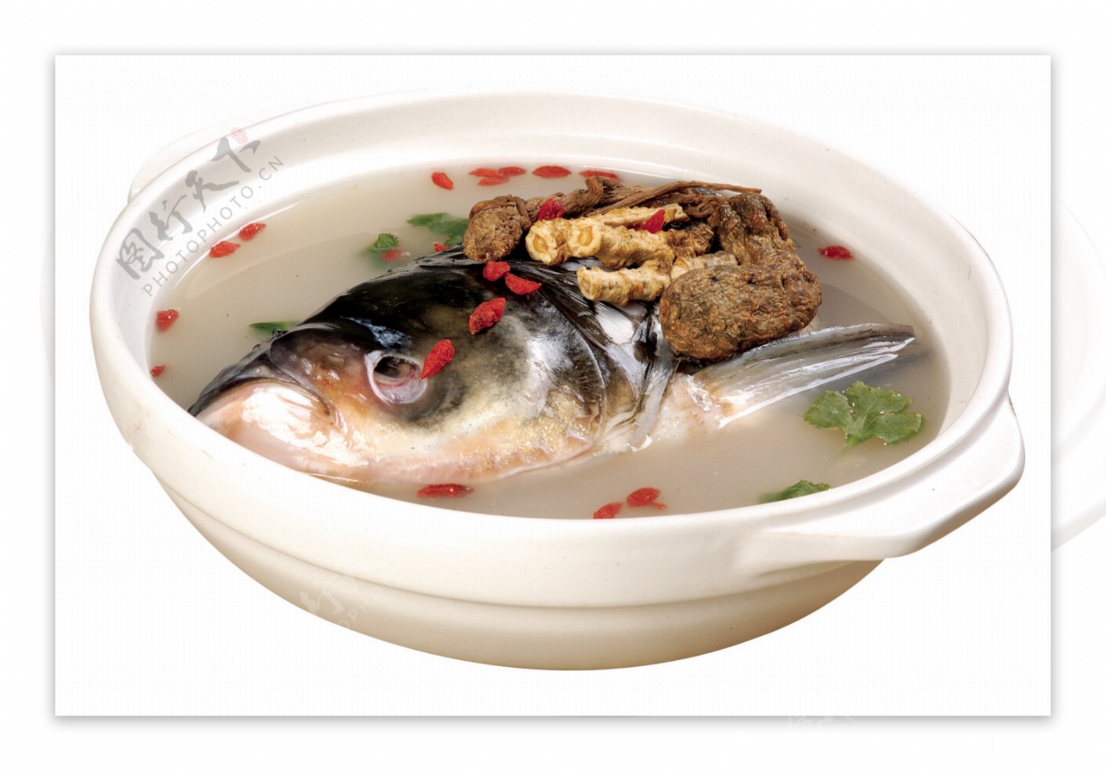 天麻川弓煲鱼头图片