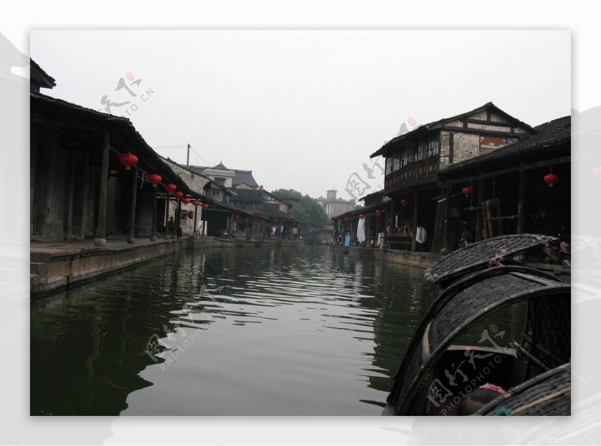 浙江绍兴安昌古镇风景照图片