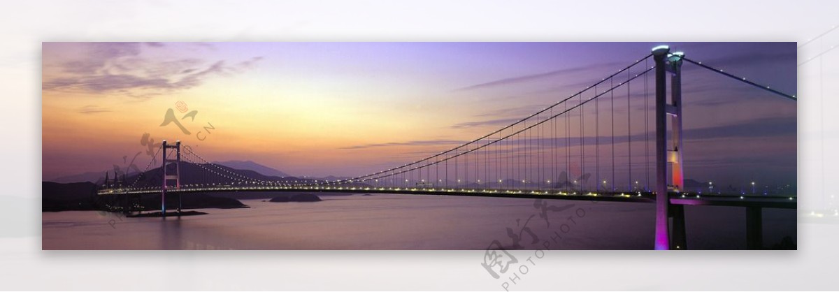 壮丽大桥风景图片