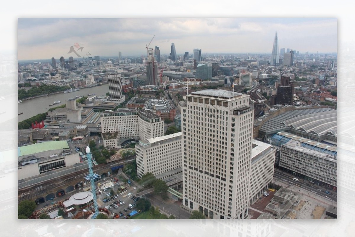 伦敦城区俯瞰图片