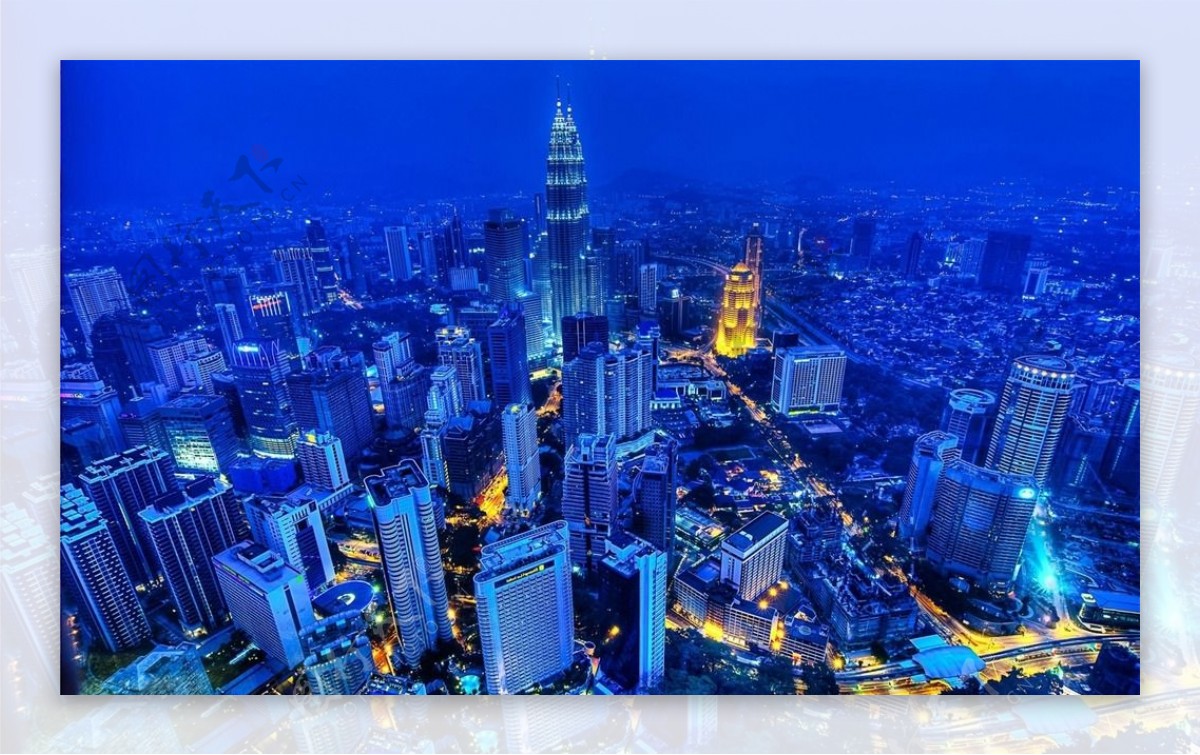 吉隆坡夜景俯瞰图片
