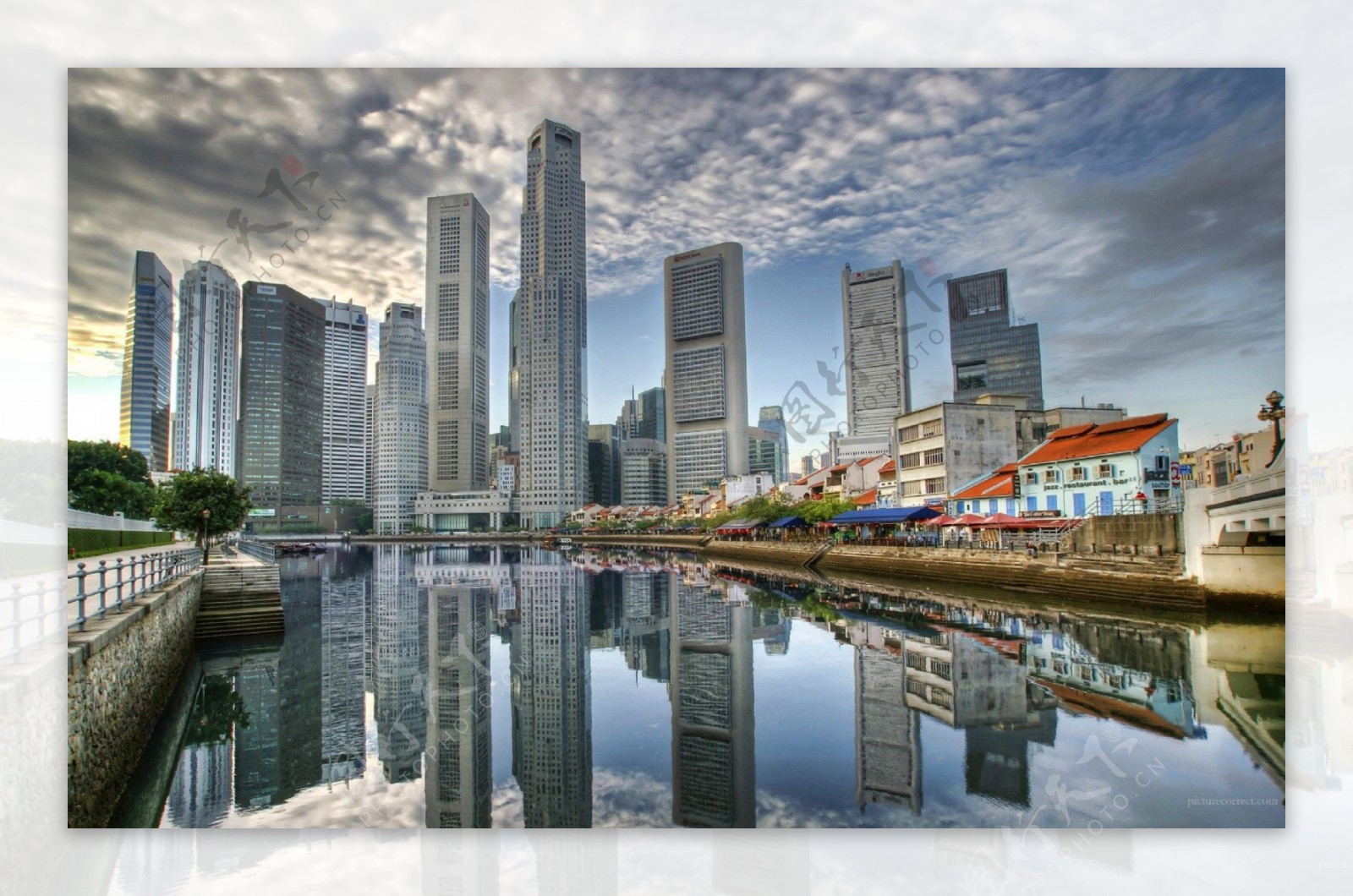新加坡城市天际线图片