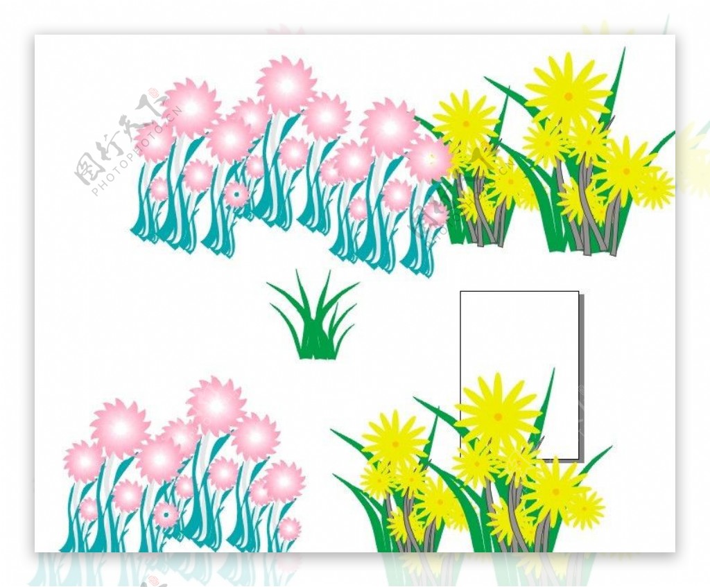 手绘花朵植物素材图片